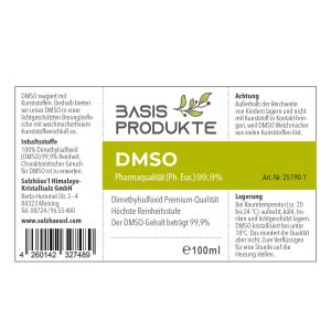 DMSO 99,9% Ph. Eur. Dimethylsulfoxid, 100 ml / Basisprodukte