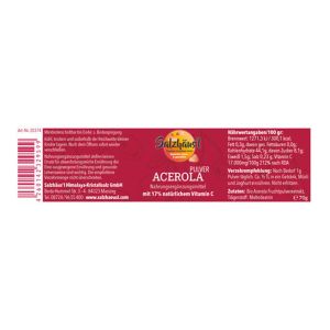 Acerola Pulver, Apothekerqualit&auml;t, Vitamin C -...